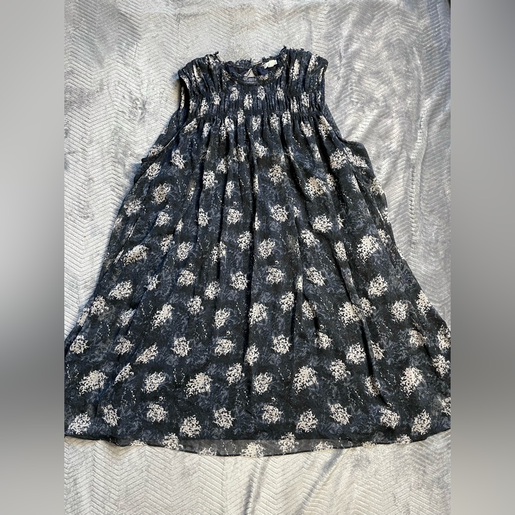 Joie Mini Sleeveless Shift Dress Baltic Print Xxl
